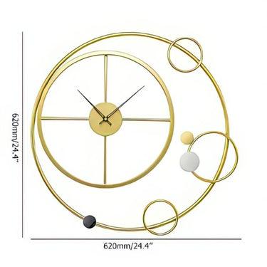Interstellar Rings Modern Wall Clock (24.4 x 24.4 Inches)